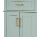 Modern Bathroom Vanity With Ceramic Sink, Soft Close Storage Cabinet