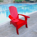 Outdoor Or Indoor Adirondack Chair With An Hole To Hold Umbrella On The Arm