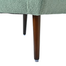 Modern Accent Chair, Teddy Fabric Living Room Chairs Comfy Reading Chair, Mid Century Accent Chair, Lounge Arm Chairs Armchair For Living Room Bedroom - Light Green
