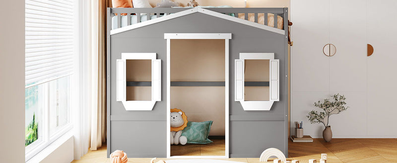 Elegant House Loft Bed With Ladder