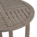 Hermosa - Rustic Circular Bistro Table - Gray
