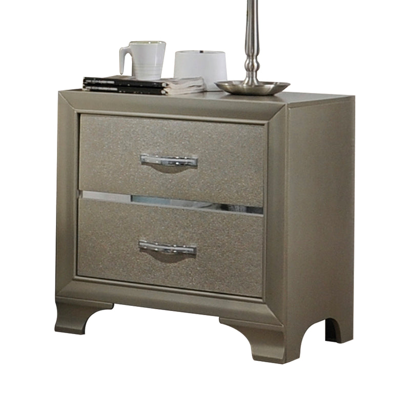 Carine - Nightstand - Champagne