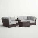 Stylish Modular Wicker Patio Seating Group
