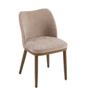 Mid Century Modern Dining Chair With Ergonomic Backrest