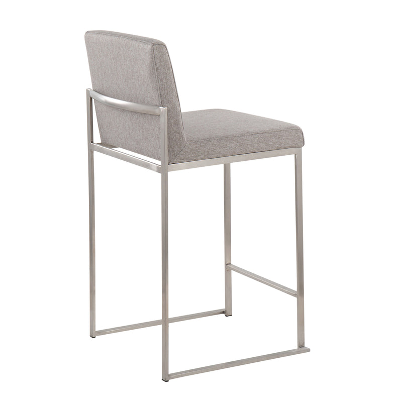 Fuji - Contemporary High Back Counter Stool, Functional Design