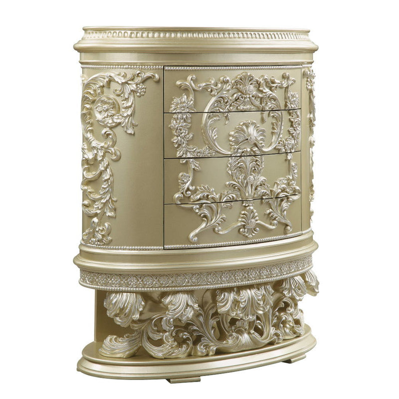 Vatican - Chest - Champagne Silver Finish - Atlantic Fine Furniture Inc