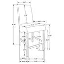 Stanton - Square Counter Height Dining Table Set