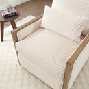 Comfy Accent Barrel Chair, 360 Degree Swivel