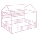 House Frame With Fence And Shelves