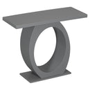 Console Table With Oval Base And Reinforced Bottom Plate