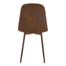 (Set of 4) Backrest AndTransfer Legs Chairs Adding A Touch Of Elegance To Minimalist And Scandinavian Style Homes - Walnut