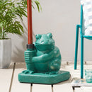 Whimsical - Frog Neptune Umbrella Base Concrete