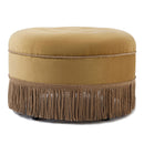 Yolanda - Luxurious Upholstery Round Upholstered Accent Ottoman