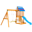 Children's Playset 3 In 1 With Slide, Swings, And Climber
