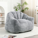 Beanbag Chair, Beanbag Sofa Chair With Armrests Stuffed High Density Foam