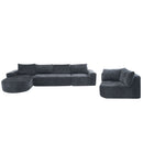U-Shaped Oversized Modular Cloud Sectional Sofa With Deep Seat For Living Room