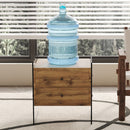 Double Drawer Bedside Table - Wood