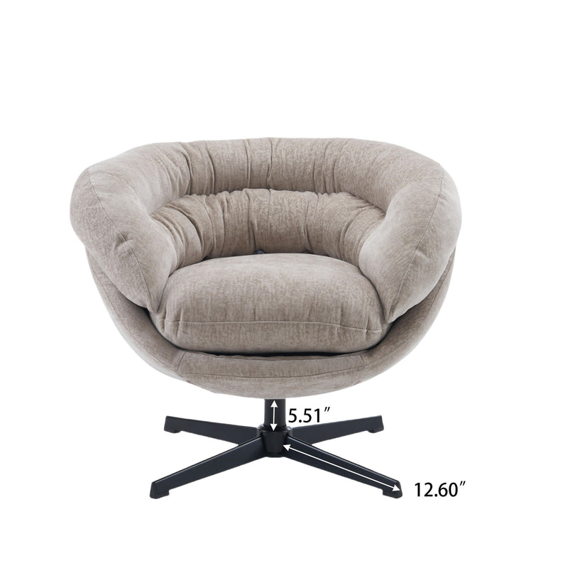 Modern Chenille Office Chair With 360 Degree Swivel