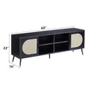 Colson - TV Stand - Black Finish - Atlantic Fine Furniture Inc