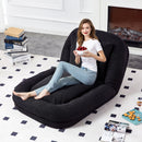 Contemporary Folding Sofa Chair With 5 Adjustable Positions For Gaming, Meditation, And Relaxation