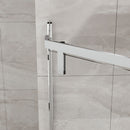 Durable Hardware Neo Angle Frameless Shower Door With Acrylic Base Combo