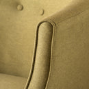 Contemporary Upholstered Club Chair With Button Tufting
