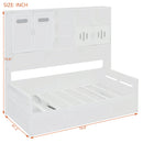 Daybed With All-In-One Cabinet And Shelf