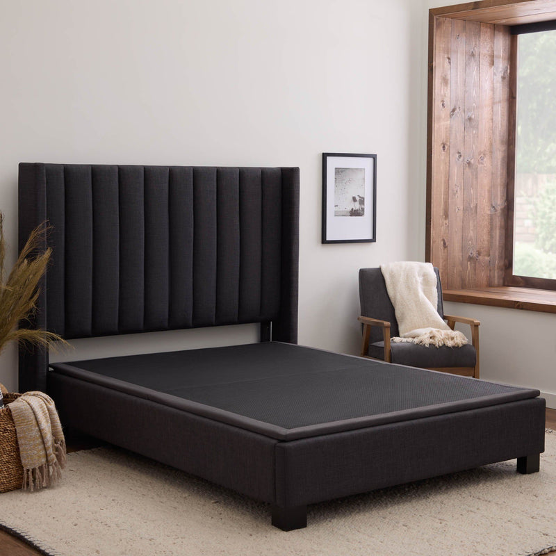 Highrise - Thin Deck Upholstered Platform Bed Frame