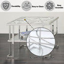 Kalan - End Table - Glass & Silver