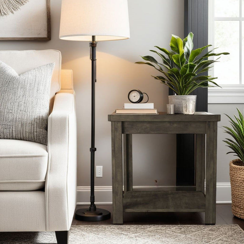 Joshua Creek - Side Table - Barnwood