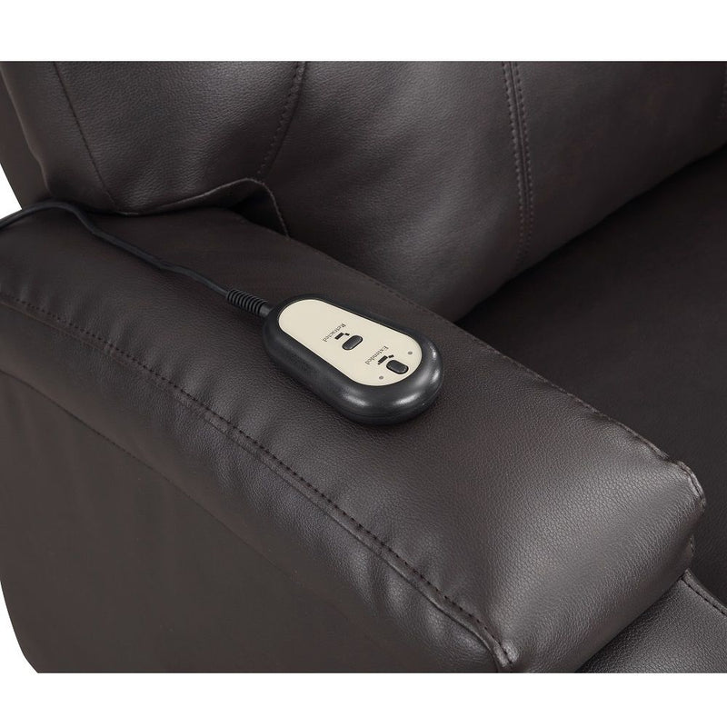 Seat Construction: Pocket Coil Tight Seat & Back Cushion Power Lift 2 Cup Holders Included Cushion Thickness: 6"