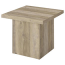 Devar - Square Coffee End Table Set - Distressed Pine