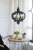 Cake Stand, Wood Cake Plate With Magnesium Base - Cream / Brown