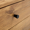 Double Drawer Bedside Table - Wood