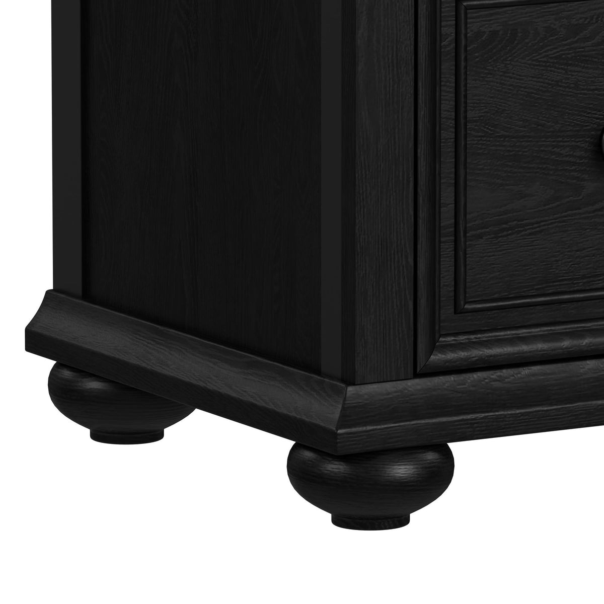 Heritage Sleigh Bedroom Set in Black by Elements International, view 50