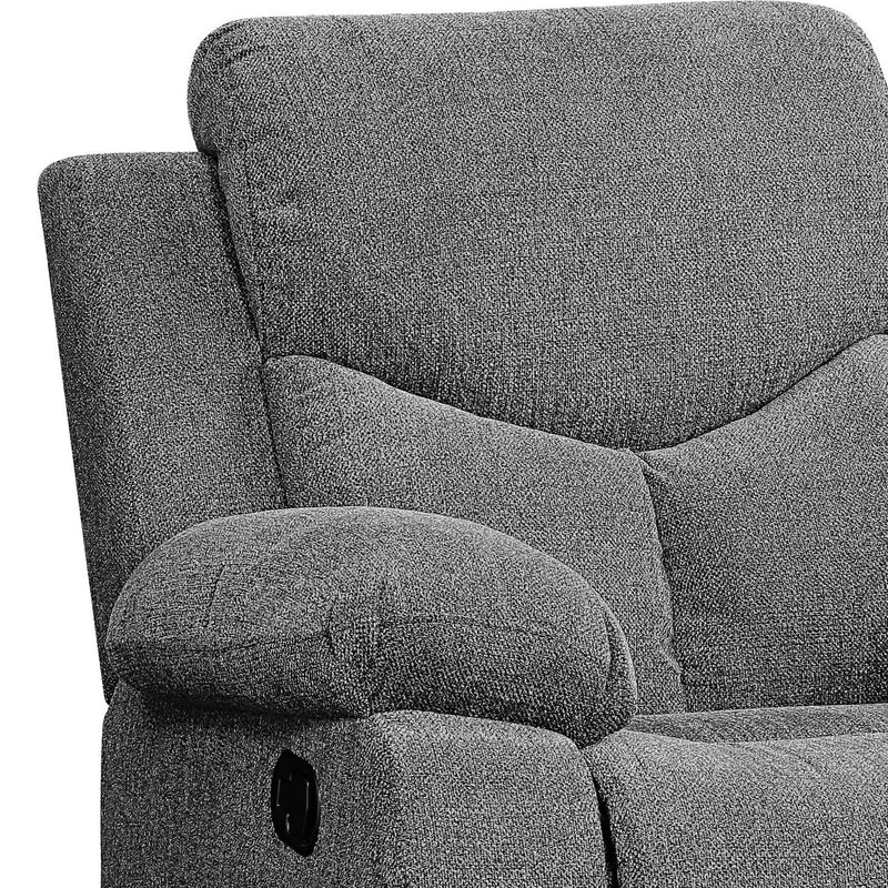 Kalen - Chenille Glider Recliner - Gray