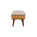 Boucle Leather Bench - Tan
