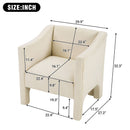 Barrel Accent Chair With Enclosed Arms