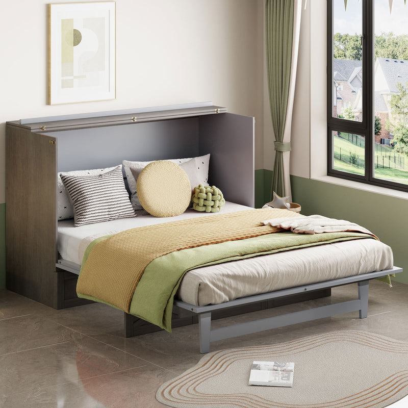 Murphy Bed With Large Drawers And USB Ports