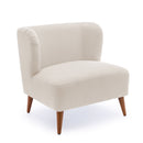 Veda - Accent Chair With Wrap Around Back Boucle - White