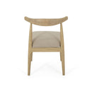 Mid Century Modern Dining Chair Set With Upholstered Seating