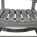 Oversized Porch Rocker Chair With Wide Seat And Tall Backrest