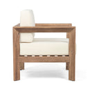 Outdoor Club Chair With Cushion And A Shape Legs - Beige