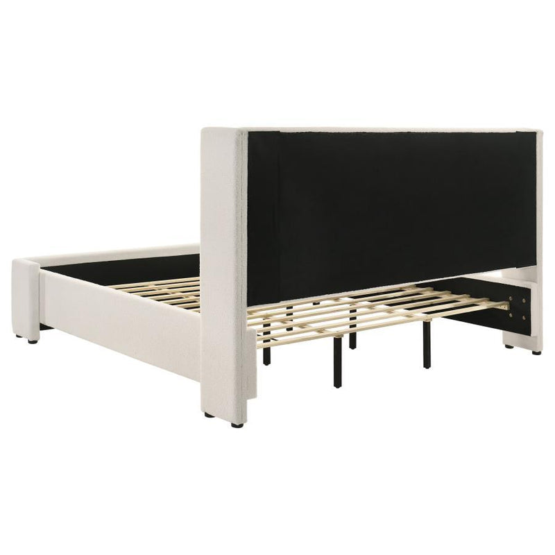 Alamosa - Boucle Upholstered Wingback Bed