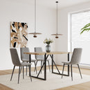 Modern Upholstered Dining Chairs With Cushion Seat And Sturdy Legs (Set of 4)