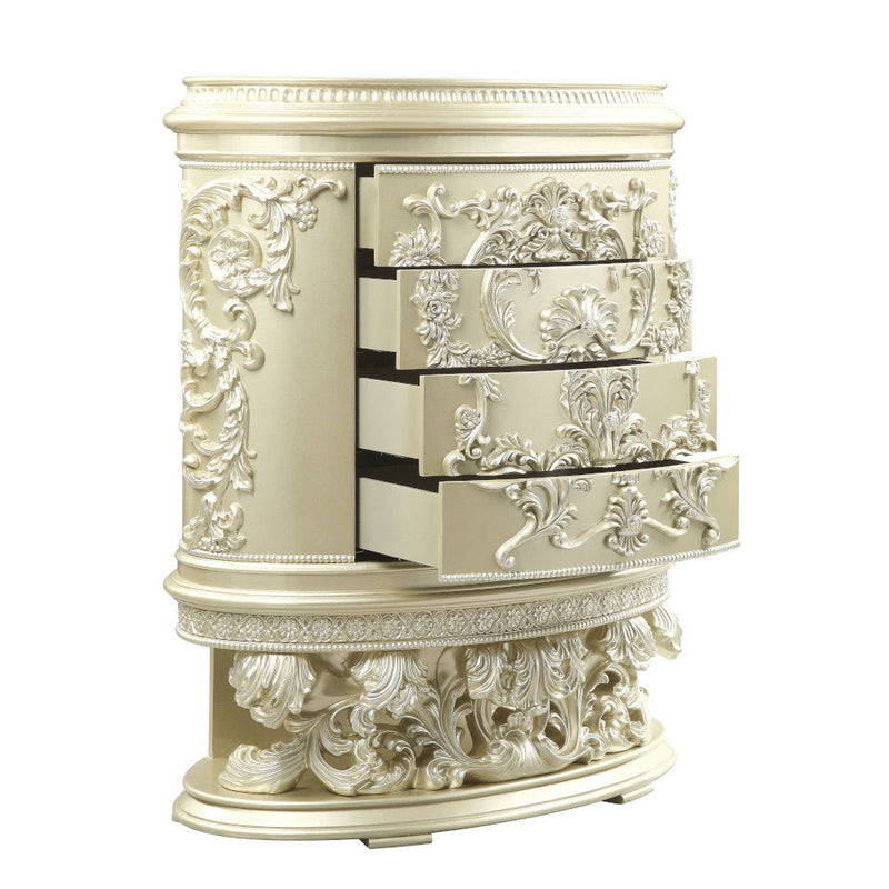 Vatican - Chest - Champagne Silver Finish - Atlantic Fine Furniture Inc