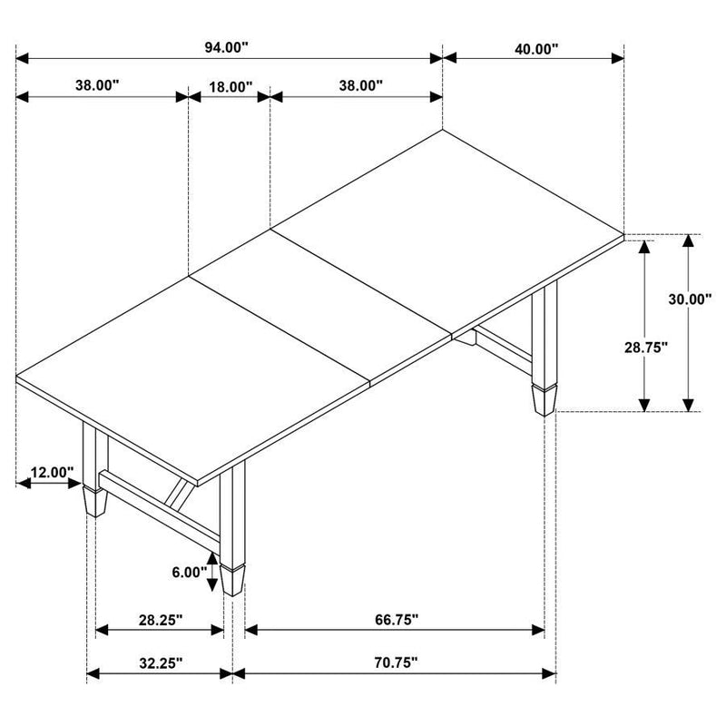 Matisse - Rectangular Dining Table Set