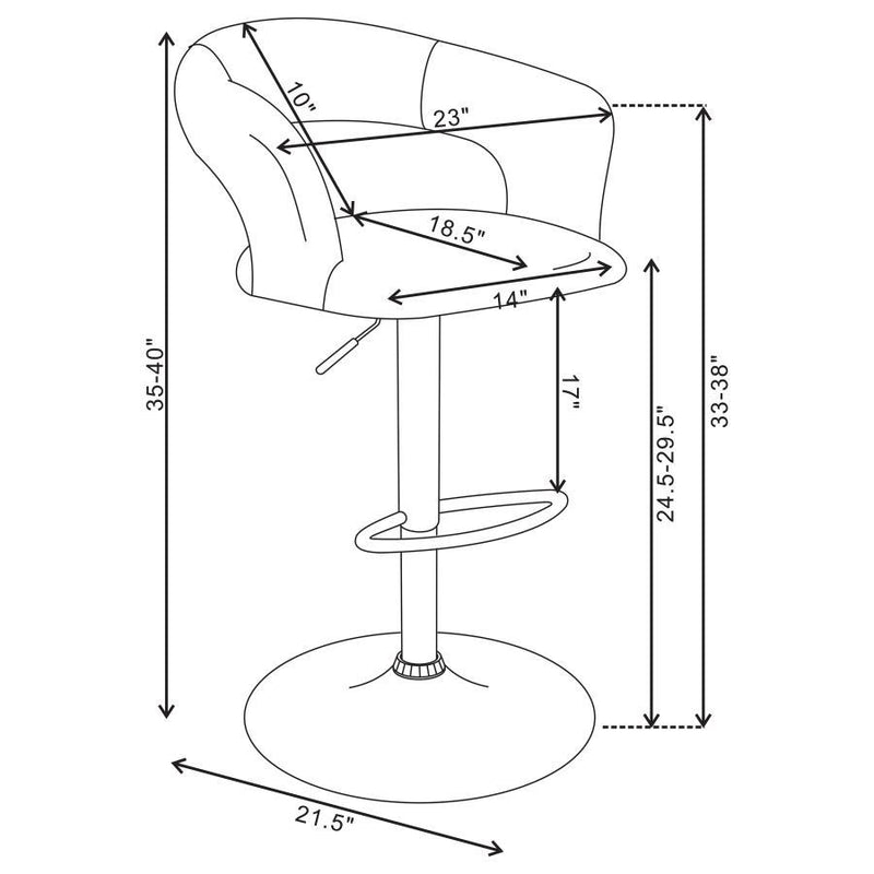 Barraza - 29" Adjustable Height Bar Stool