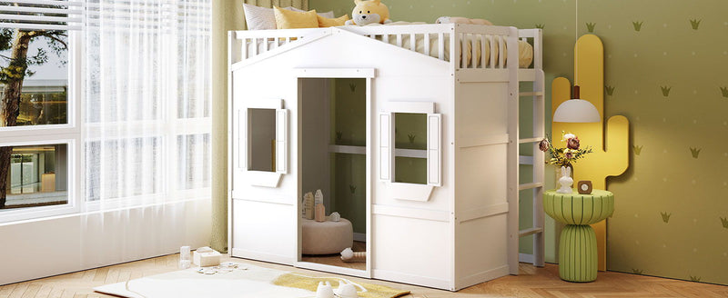 House Loft Bed With Ladder