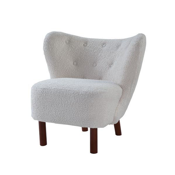 Zusud - Accent Chair - White Teddy Sherpa - Atlantic Fine Furniture Inc